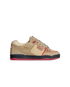 SCARPE SKATE GLOBE FUSION KHAKI RED