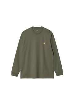 T-SHIRT MANICHE LUNGHE CARHARTT WIP L/S CHASE T-SHIRT LEAF GOLD
