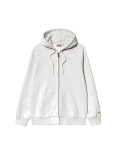 GIACCA CARHARTT WIP HOODED CHASE JACKET ASH HEATHER GOLD