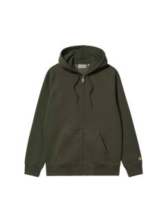 GIACCA CARHARTT WIP HOODED CHASE JACKET OLIVE GOLD