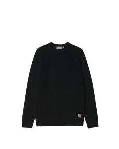 MAGLIONE CARHARTT WIP ANGLISTIC SWEATER SPECKLED BLACK 