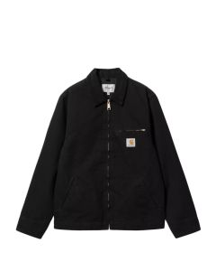 GIACCA CARHARTT WIP DETROIT JACKET BLACK BLACK RINSED