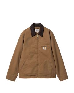 GIACCA CARHARTT WIP DETROIT JACKET HAMILTON BROWN TOBACCO RINSED