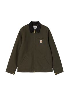 GIACCA CARHARTT WIP DETROIT JACKET OLIVE BLACK RIGID