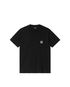T-SHIRT MANICHE CORTE CARHARTT WIP S/S POCKET HEART T-SHIRT BLACK BLACK