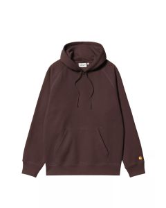 FELPA CAPPUCCIO CARHARTT WIP HOODED CHASE SWEAT PALISANDER GOLD