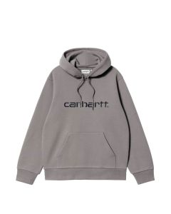 FELPA CAPPUCCIO CARHARTT WIP HOODED CARHARTT SWEAT SHADY GREY DARK NAVY