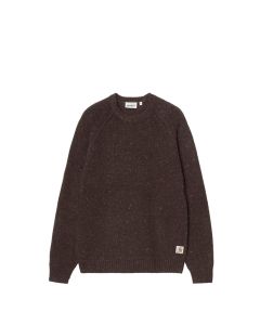 MAGLIONE CARHARTT WIP ANGLISTIC SWEATER SPECKLED TOBACCO