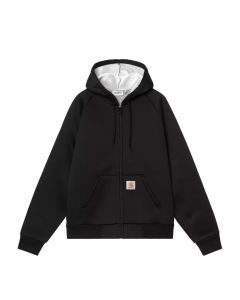 FELPA CAPPUCCIO CARHARTT WIP CAR-LUX HOODED JACKET BLACK