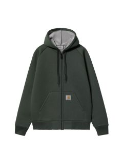 FELPA CAPPUCCIO CARHARTT WIP CAR-LUX HOODED JACKET RAVEN