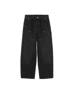 JEANS CARHARTT WIP DOUBLE KNEE PANT BLACK GRIND WASH