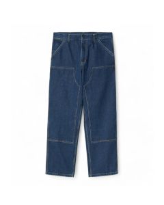 JEANS CARHARTT WIP DOUBLE KNEE PANT BLUE STONE WASHED