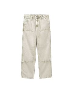 JEANS CARHARTT WIP DOUBLE KNEE PANT OPUNTIA CHALK WASH