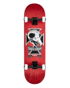 SKATE COMPLETO BIRDHOUSE STAGE 3 HAWK SKULL 2 8.25" RED
