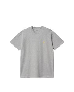 T-SHIRT MANICHE CORTE CARHARTT WIP S/S CHASE T-SHIRT GREY HEATHER GOLD