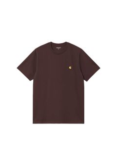 T-SHIRT MANICHE CORTE CARHARTT WIP S/S CHASE T-SHIRT PALISANDER GOLD