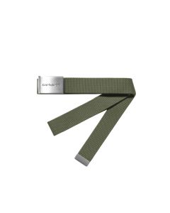 CINTURA CARHARTT WIP CLIP BELT CHROME LEAF U