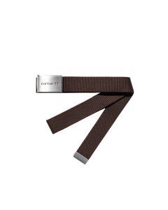 CINTURA CARHARTT WIP CLIP BELT CHROME TOBACCO U