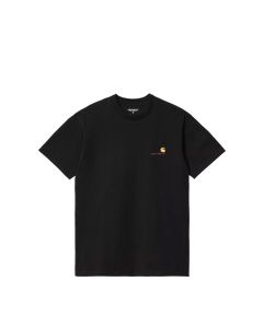 T-SHIRT MANICHE CORTE CARHARTT WIP S/S AMERICAN SCRIPT T-SHIRT BLACK
