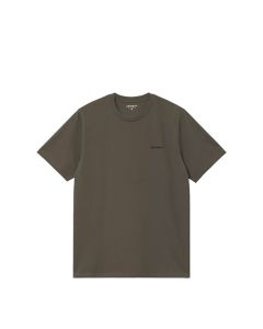 T-SHIRT MANICHE CORTE CARHARTT WIP S/S SCRIPT EMBROIDERY T-SHIRT CYPRESS BLACK
