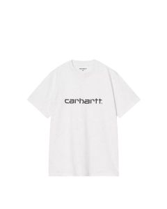 T-SHIRT MANICHE CORTE CARHARTT WIP S/S SCRIPT T-SHIRT ASH HEATHER COZY PURPLE