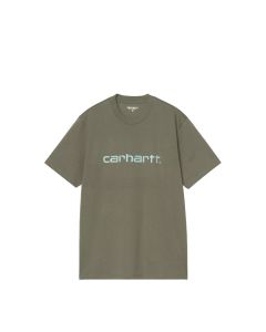 T-SHIRT MANICHE CORTE CARHARTT WIP S/S SCRIPT T-SHIRT LEAF TOURMALINE