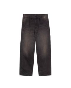 JEANS CARHARTT WIP OG SINGLE KNEE PANT BLACK TOBACCO USED WASH