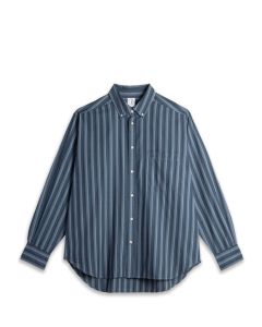 CAMICIA MANICHE LUNGHE POLAR SKATE CO. BEN LS SHIRT BLUE STRIPE