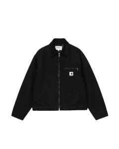 GIACCA CARHARTT WIP W' OG DETROIT JACKET BLACK BLACK RINSED