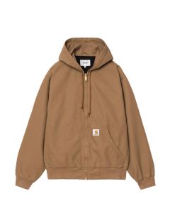 GIACCA CARHARTT WIP OG ACTIVE JACKET HAMILTON BROWN RINSED