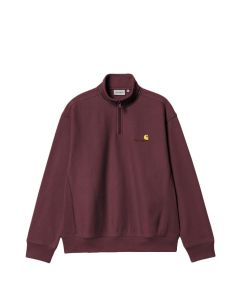 FELPA GIROCOLLO CARHARTT WIP HALF ZIP AMERICAN SCRIPT SWEAT RONDO