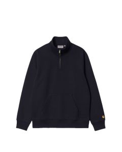 FELPA GIROCOLLO CARHARTT WIP CHASE NECK ZIP SWEAT DARK NAVY GOLD
