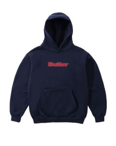 FELPA CAPPUCCIO BUTTER GOODS OUTLINE LOGO PULLOVER HOOD NAVY