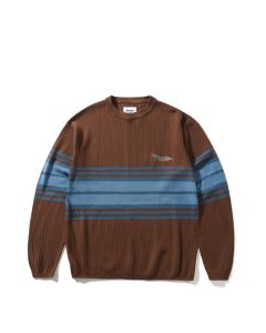 MAGLIONE BUTTER GOODS CREST KNIT SWEATER BROWN