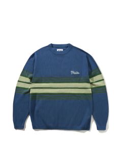 MAGLIONE BUTTER GOODS CREST KNIT SWEATER OCEAN