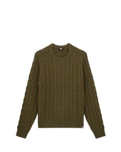 MAGLIONE DICKIES VANLEER CABLE SWEATER MILITARY GREEN