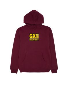 FELPA CAPPUCCIO GX1000 PSP HOODIE BURGUNDY