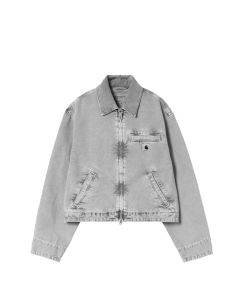 GIACCA CARHARTT WIP W' EMERY JACKET BLACK BLACK CHALK WASH