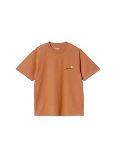 T-SHIRT MANICHE CORTE CARHARTT WIP W' S/S AMERICAN SCRIPT T-SHIRT REDHAVEN
