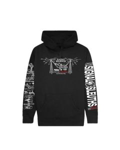 FELPA CAPPUCCIO PASS~PORT RADIO SILENCE HOODIE BLACK