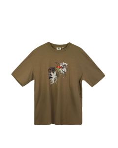 T-SHIRT MANICHE CORTE POETIC COLLECTIVE EAGLE COLLAGE T-SHIRT BROWN