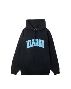 FELPA CAPPUCCIO X-LARGE CHENILLE LOGO HOODED SWEATSHIRT BLACK