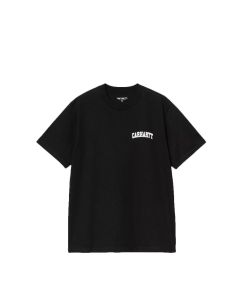 T-SHIRT MANICHE CORTE CARHARTT WIP S/S UNIVERSITY SCRIPT T-SHIRT BLACK WHITE