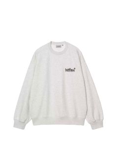 FELPA GIROCOLLO CARHARTT WIP WIPTOPIA SWEAT ASH HEATHER