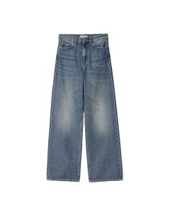 JEANS CARHARTT WIP W' JANE PANT BLUE DARK USED WASH