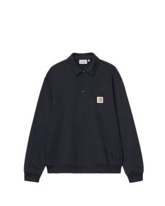 FELPA GIROCOLLO CARHARTT WIP POLO SWEAT DEEP NIGHT