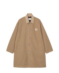 GIACCA CARHARTT WIP WEBSTER COAT LEATHER LEATHER RINSED