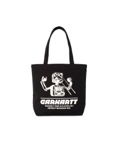 BORSA VALIGIA CARHARTT WIP CANVAS GRAPHIC TOTE WIPTOPIA PRINT BLACK