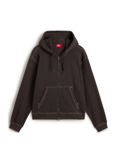 FELPA CAPPUCCIO VANS SKATE ZIP THERMAL FADED BLACK