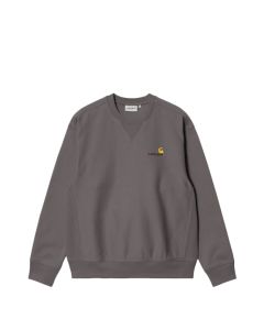 FELPA GIROCOLLO CARHARTT WIP AMERICAN SCRIPT SWEAT PORPHYRY
